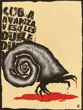 Gorki Aguila, Cuba avanza y eso les duele, 2020, digital print limited edition, 1:10