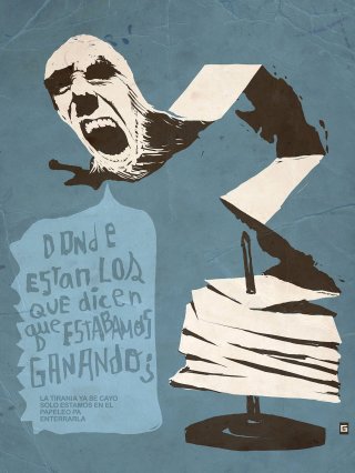 Gorki Aguila, Dónde están los que dicen que estábamos ganando?, 2020, digital print limited edition, 1:10