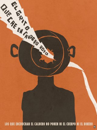 Gorki Aguila, El grito que cae en caldero roto, 2020, digital print limited edition, 1:10