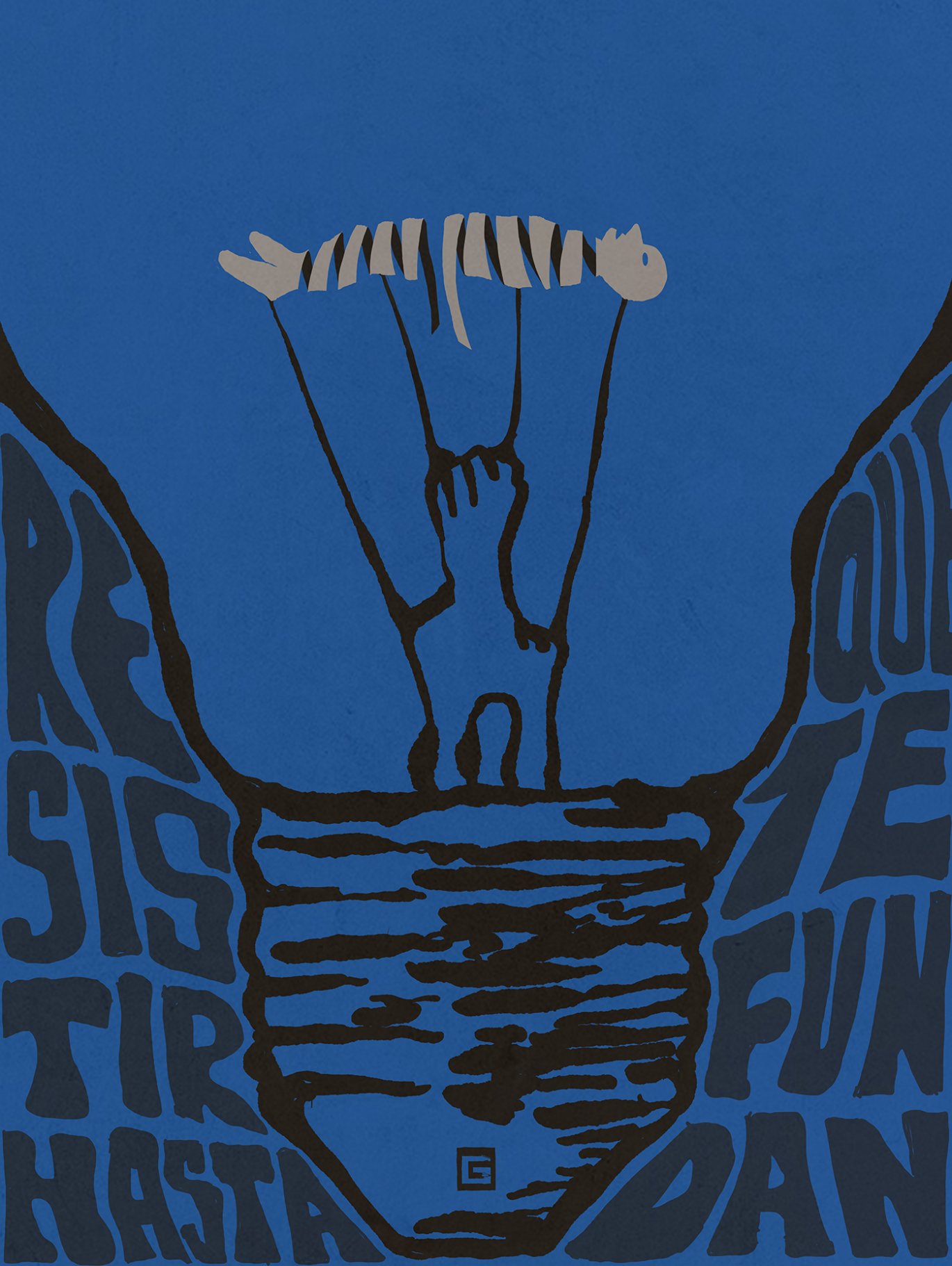 Gorki Aguila, Resistir hasta que te fundan, 2020, digital print limited edition, 1:10