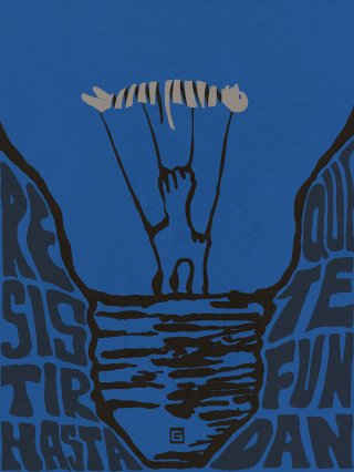 Gorki Aguila, Resistir hasta que te fundan, 2020, digital print limited edition, 1:10