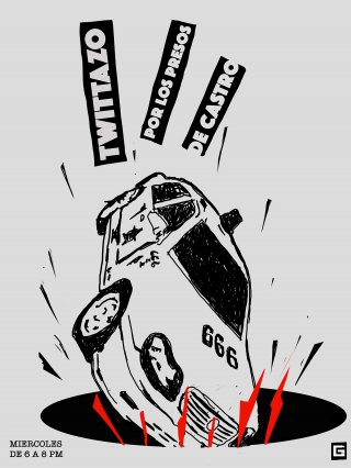 Gorki Aguila, Twitazzo por los presos de Castro, 2020, digital print limited edition, 1:10 ENER 2022